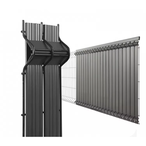 Clôture de jardin incurvée 3D de confidentialité latte de <span class=keywords><strong>PVC</strong></span> en plastique utilisé <span class=keywords><strong>pour</strong></span> le treillis métallique soudé - Product Image 6