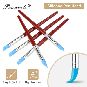 Panwenbo-Ensemble d'accessoires d'art 5 pièces, pinceaux de peinture à essuyer, outils de sculpture <span class=keywords><strong>sur</strong></span> argile, poterie, outil de fabrication de stylo - Product Image 3