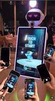 Модная 2025 популярная гуманоидная фотобудка робот с 32-дюймовым экраном с дистанционным управлением селфи робот фотобудка