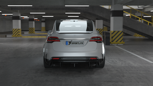 Diffuseur arrière en fibre de carbone pour <span class=keywords><strong>Tesla</strong></span> Model <span class=keywords><strong>X</strong></span> 75D <span class=keywords><strong>90D</strong></span> P90D 100D P100D 2016-2018 - Product Image 6