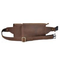 BEARKY exquis luxe en cuir véritable sac banane hommes Portable Mini ceinture polyvalente fermeture éclair utilisation quotidienne en plein air produit demandé