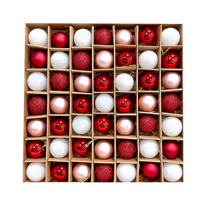 lectroplated <b>Glitter</b> Mini Christmas Baubles Shiny Small Xmas Balls Hanging Ornaments For Desktop Mini Christmas Tree Decor - Product Image 2