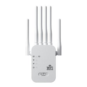 <span class=keywords><strong>Repetidor</strong></span> <span class=keywords><strong>WiFi</strong></span> de Doble Banda de <span class=keywords><strong>Largo</strong></span> <span class=keywords><strong>Alcance</strong></span> de 300Mbps, Extensor de Red Doméstica con Firewall 2.4G 5.8G - Product Image 1