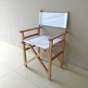 2025 Logo personnalisé impression Portable <span class=keywords><strong>chaise</strong></span> haute en bois <span class=keywords><strong>de</strong></span> hêtre massif confortable <span class=keywords><strong>chaise</strong></span> directrice <span class=keywords><strong>pliante</strong></span> pour chambre parc - Product Image 3