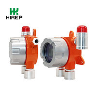 Analyseur de gaz double fixe étanche HIREP DD avec écran, en aluminium moulé sous pression, alarme lumineuse, certifié ATEX/FCC/SIL, 24V CC pour station CO