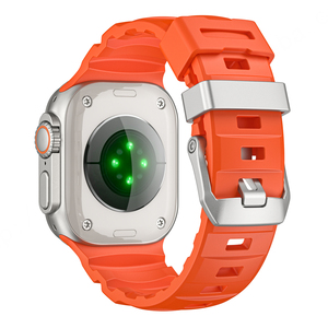 สายนาฬิกาซิลิโคนแนวสปอร์ตแบบอัลตร้า2 10 9 8 7 6 5สายรัดโลหะไทเทเนียมสำหรับ Apple Watch 42/44/45/46/49มม. - Product Image 3