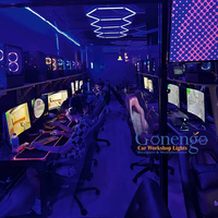 Décoration colorée Gaming Rhythm Dancing Light Led Hexagon Light Garage Rgb