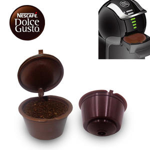 Cápsulas de Café Reutilizables y Recargables, Filtro de Cápsulas de Café Reutilizables para Cafeteras <span class=keywords><strong>Dolce</strong></span> <span class=keywords><strong>Gusto</strong></span> - Product Image 5