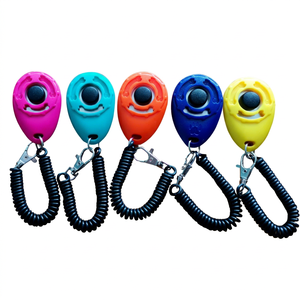 Clicker de Plástico para Adiestramiento de Perros, Clicker de Corrección de Comportamiento para Mascotas con Llavero y Cuerda de Resorte, Logotipo Personalizado, Venta al por Mayor - Product Image 1