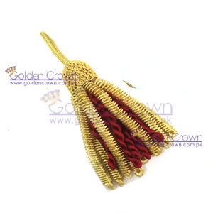 Netted Bullion พู่ | หมวกดึงพู่ขอบโลหะแท่ง | พู่ทองแท่งตกแต่ง - Product Image 1