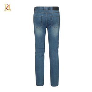 Pantalones Vaqueros <span class=keywords><strong>de</strong></span> Mezclilla para Hombre, Corte Slim, Cintura Media, Color Azul Claro, Algodón-Poliéster, Transpirables, Ligeros, para Primavera/Verano, Estilo Casual <span class=keywords><strong>de</strong></span> Negocios, POLO - Product Image 2