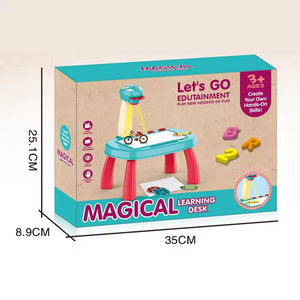 Nuovo Prodotto Tavoli da Disegno con Cartoni Animati Lavagna Educativa per Bambini Tavolo per Imparare a Disegnare e Scrivere Giocattoli - Product Image 4