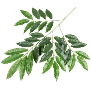 Hojas Artificiales Pequeñas Personalizadas de <span class=keywords><strong>Mango</strong></span>, Coloridas, Adornos para Hogar y Jardín, Hojas Artificiales Verde Hierba - Product Image 5