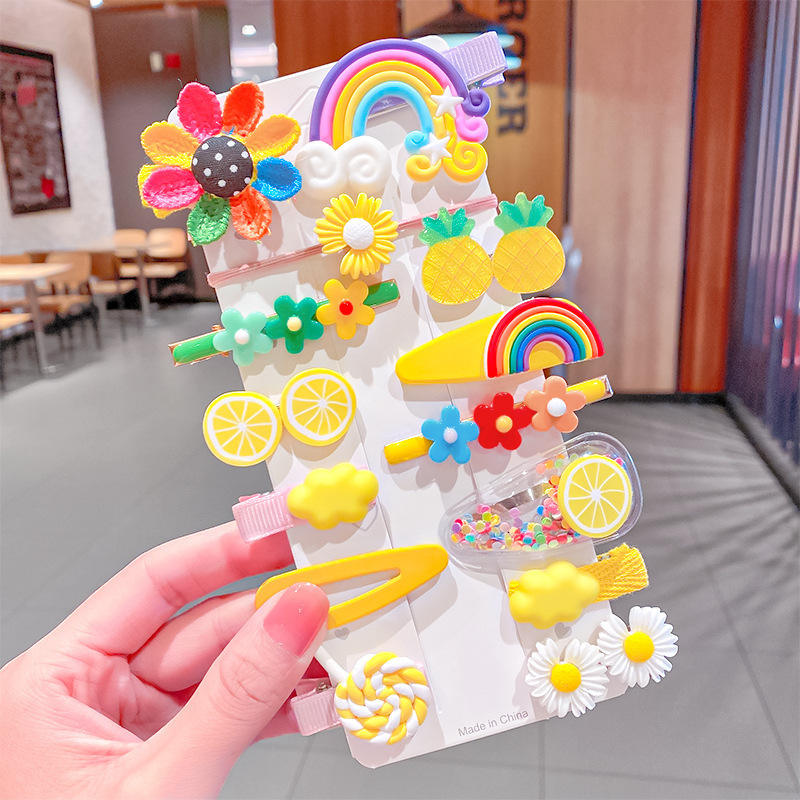 ชุดสีเหลือง6ชุดพร้อมถุงบรรจุภัณฑ์กระดาษแข็ง