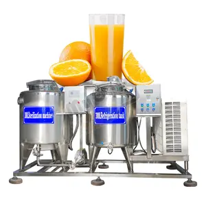 Suco 500 Kg/H Iogurte Flash Fruit Polpa Pasteurização Gelato Machine Cabra Leite Pasteurizador