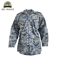 Ensemble uniforme BDU unisexe en tissu Ripstop, chemise et pantalon tactiques pour la chasse en plein air, camouflage woodland, tissu sergé, couleur personnalisée, OEM