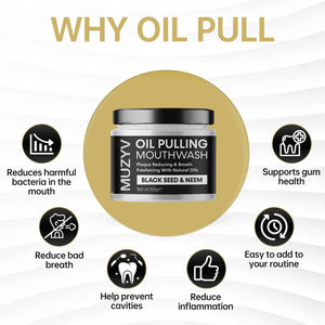زيت طبيعي OEM يسحب غسول الفم فعال للعناية باللثة أسنان مهدئ البذور السوداء و النيم صديق للسفر - Product Image 2