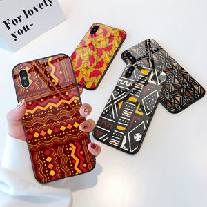 Coques de Téléphone à Impression Personnalisée Motif Ethnique <span class=keywords><strong>Africain</strong></span> pour iPhone 13 12 11 Pro Xr Xs Max en Verre Trempé et TPU - Product Image 4