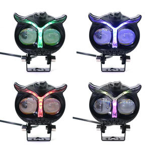Faro LED RGB con Lente Intermitente Blanca y Ámbar para Motocicletas, 40W de Potencia, IP67, Luz Nocturna, Espejo Retrovisor, Panel Trasero Blanco - Product Image 4