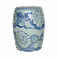 Siège de jardin en porcelaine rouge sous-glaçurée chinoise, motif animal et floral peint à la main, tabouret décoratif en céramique pour la décoration intérieure