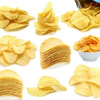 Machine industrielle à haut rendement pour la fabrication de chips de pommes de terre de type Pringles avec ligne de production de friture continue avancée