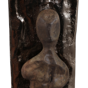 Scultura Figurativa Contemporanea in Metallo Texturizzato, Elemento Decorativo per Casa, Bagno, Ufficio e Soggiorno - Product Image 6