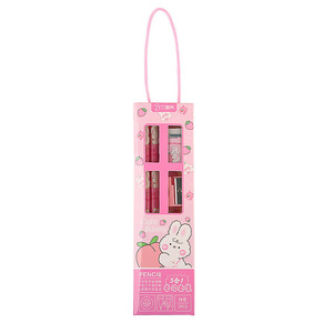 Ensemble de papeterie Pencie 5 en 1 avec crayon, règle, taille-crayon et gomme pour enfants, cadeau scolaire - Product Image 5