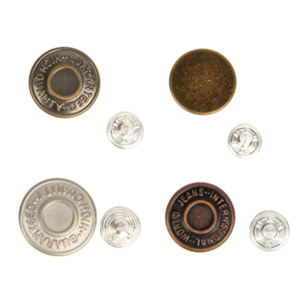 Fashion Custom logo Design Style Metal Silver Antique Brass Material Rivet Garment Denim Jeans <b>Button</b> - Product Image 6