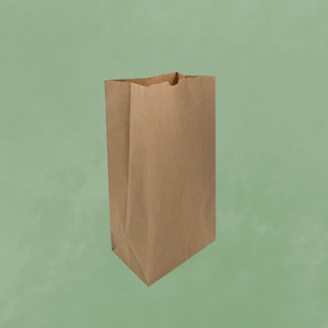 Bolsas de papel SOS marrones ecológicas con fondo plano, ideales para llevar comestibles, alimentos y pedidos para llevar al por menor - Product Image 1