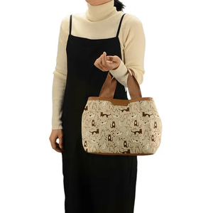 Sac fourre-tout en tricot pour femmes, mode automne et hiver, sac messager décontracté pour femmes, motif animal, sac pour femmes - Product Image 1