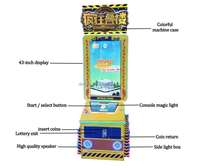 Machine de jeu d'arcade Crazy Stack à monnayeur avec tickets de récompense, version anglaise