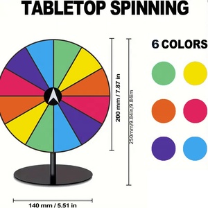 Ruleta de la Fortuna de Acrílico para Fiestas, Plataforma Giratoria para Sorteos, Máquina de Lotería de Mesa, Divertida Ruleta para Ganadores - Product Image 6
