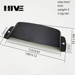 Housse de protection pour pont de <span class=keywords><strong>guitare</strong></span> basse PB JB, étui de protection pour basse électrique en or, argent et noir, vente directe d'usine - Product Image 2