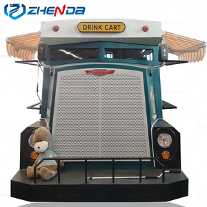 Zhenda Brand Customized Red Motor Mobile Food Booth Shopping Mall Stall Pizza Hot Dog Food Trolley - Product Image 5