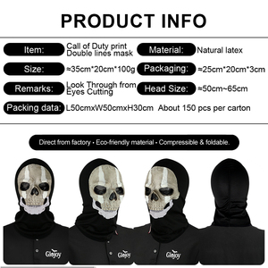Máscara de Calavera de Terror, Látex, Cara Completa, Demonio Aterrador, Cosplay para Fiestas de Casas Encantadas - Product Image 2