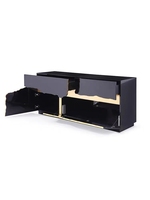 Buffet moderne de luxe meubles de maison salon table console noir or armoire de rangement armoire à manger