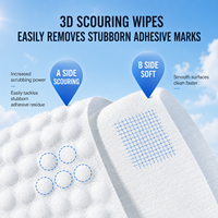 Lingettes décollantes adhésives robustes personnalisées en gros, en paquets individuels, pour la peinture automobile, le verre, le métal et le plastique