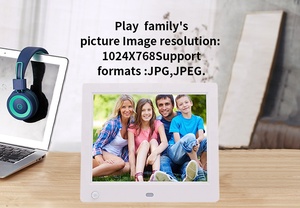 Оптовая продажа 8-дюймовых цифровых фотоаппаратов Cadre с простым подключением и использованием (Plug & Play), разрешение 1024x768, для студентов и детей - Product Image 2