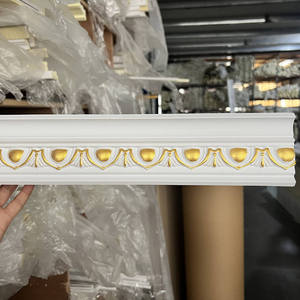 Không thấm nước Polyurethane cornice khuôn PU phẳng vương miện khuôn trang trí trần khuôn - Product Image 2