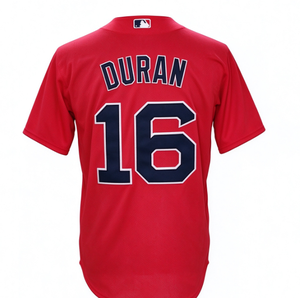 Maillot de baseball rouge pour hommes des Red Sox ORTIZ # 34 DURAN # 16 DEVERS # Uniforme de fan à manches courtes avec 11 numéros et noms cousus - Product Image 4
