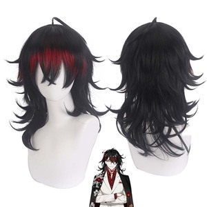 วิกผมสังเคราะห์สีดำและสีแดงคอสเพลย์ vtuber luxiem VOX <span class=keywords><strong>Akuma</strong></span> - Product Image 1