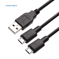 Kabel Pengisian Daya Mikro PS4 2 in 1 Kabel Pengisian Daya USB untuk XBOX ONE 3m
