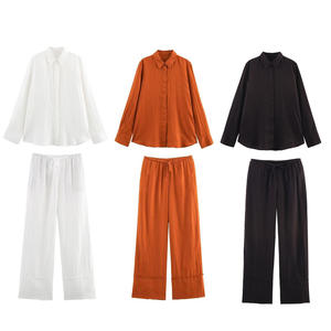 <span class=keywords><strong>Pantaloni</strong></span> e <span class=keywords><strong>Pantaloni</strong></span> <span class=keywords><strong>Larghi</strong></span> in <span class=keywords><strong>Lino</strong></span> per <span class=keywords><strong>Donna</strong></span> con Coulisse in Vita, Design Vintage, Casual e Comodi, Disponibili in 3 Colori - Product Image 6