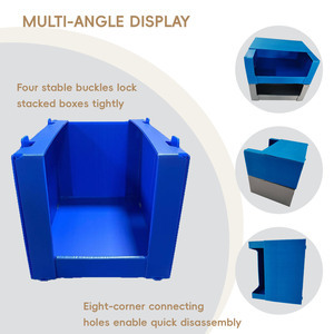 CORRUONE Bacs de tri pour entrepôt en carton ondulé, boîtes en <span class=keywords><strong>plastique</strong></span> ondulé recyclables - Product Image 4