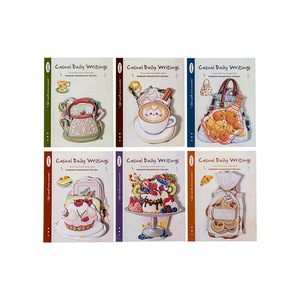 Girl's Daily <b>Diary</b> Series Large Realistic Embroidered Food Theme Hard Card <b>Sticker</b> Pack 6 Designs Home Decoration Textile - Product Image 5