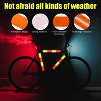 Avertissement de visibilité nocturne personnalisé Accessoires automobiles Autocollants de sécurité réfléchissants pour voitures motos vélos