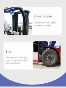 CE ISO Betrouwbare Japanse motor Volledig hydraulische prijzen Heftrucks Magazijn Kleine LPG Benzine 3000kg LPG Heftruck - Product Image 5