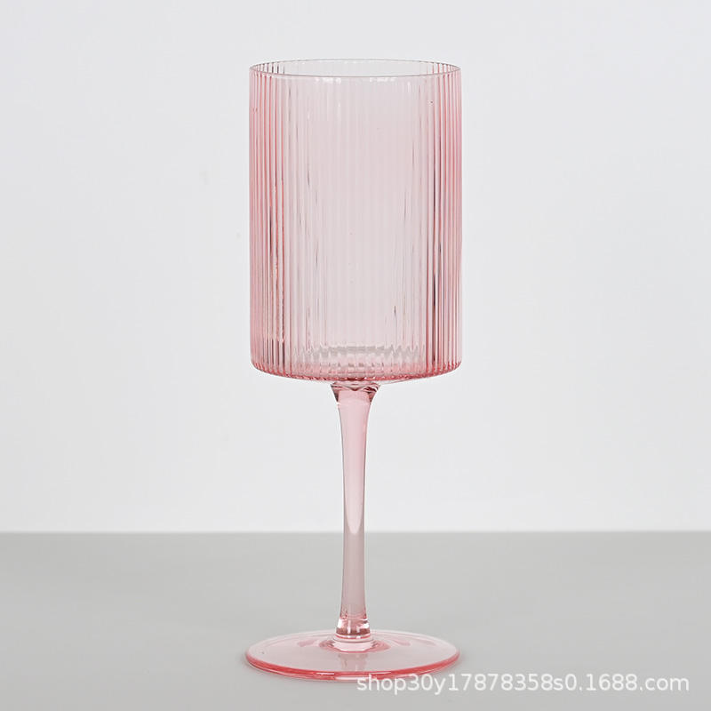 1321-vaso rayas rosa 320ml