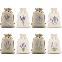 Kantong Serut Penyimpanan Lavender Kedatangan Baru Kantong Kain Kanvas Linen untuk Pembungkus Kado dan Kemasan Produk Perhiasan Mewah