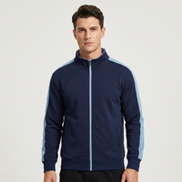 Sweat-shirt en velours zippé personnalisé OEM ODM, col montant, manches longues, uniforme de travail, uniforme d'équipe sportive, automne